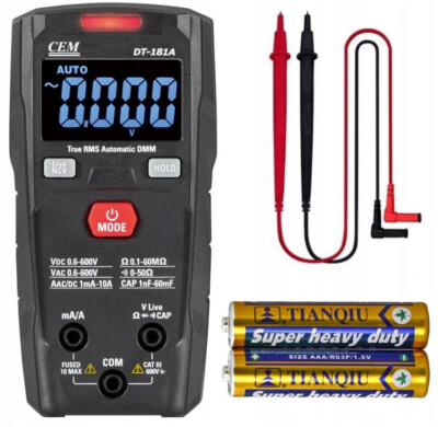 Digital AUTO Multimeter Klein Taschengross T-RMS AutoMatic AC/DC NCV / LIVE H-Q