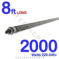 HE9620 96" / 8ft LONG 2000 WATT 2kW DRY / WET ROD 230v HEATING ELEMENT UNIVERSAL