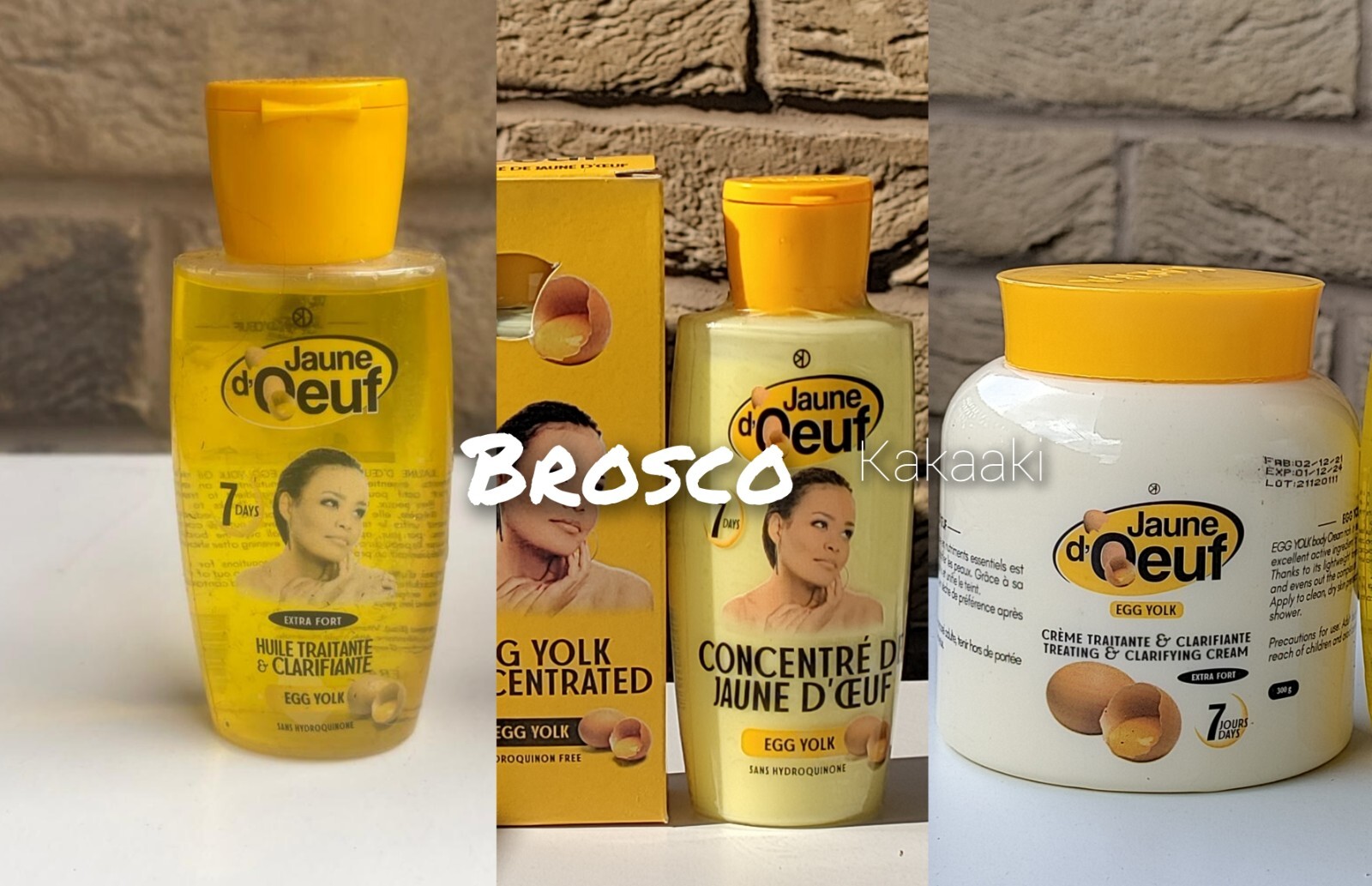 JAUNE DOEUF EGG YOLK CLARIFYING BODY LOTION, SERUM, OIL, FACE CREAM