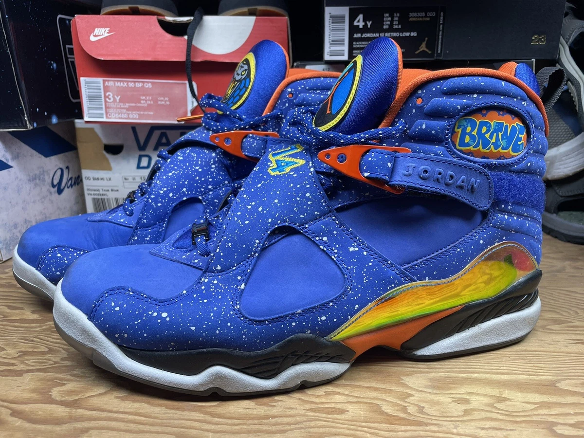 Nike Air Jordan 8 Doernbecher Hyper Blue DB Orange-Black 729893-480 Size 12