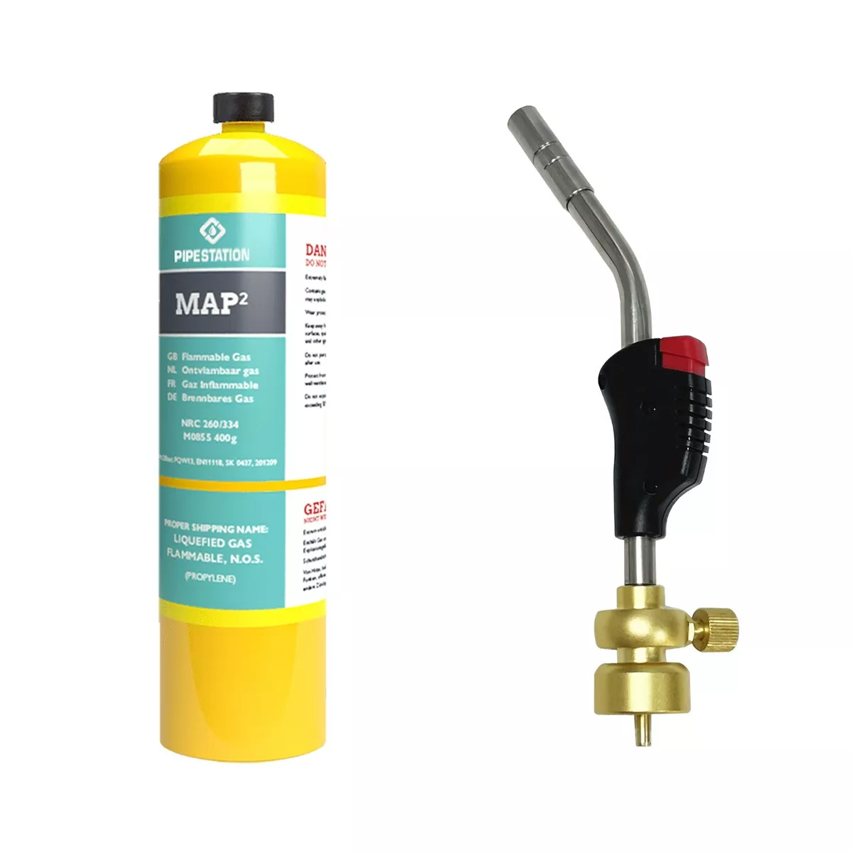 Blow Torch Mapp Gas Cylinder Gas Torch for Map Plus or Propane Blowtorch