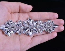 Rhinestone Wedding Craft Crystal Costume Bling Evening Dancing Dress Applique