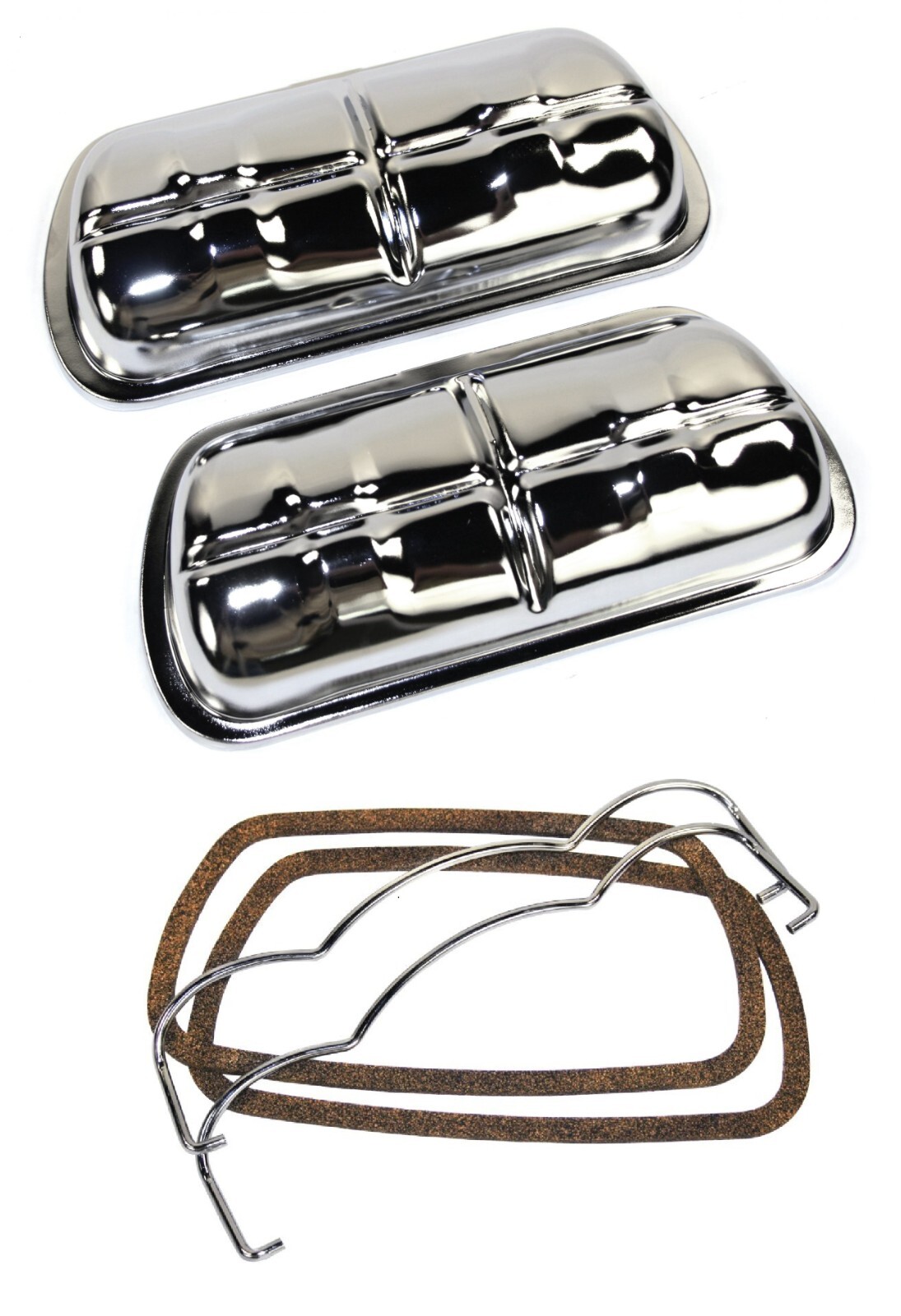 EMPI 8905 Valve Covers, Chrome Clip On, Fits 1500+ VW Bug Bus Ghia Dune Buggy eBay