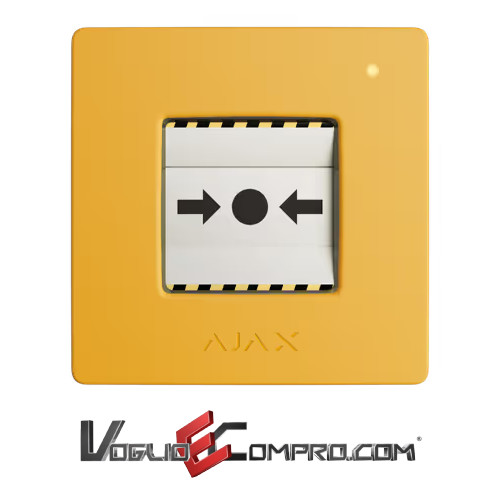Ajax ManualCallPoint Jeweller Giallo | Design e Sicurezza d'Elite