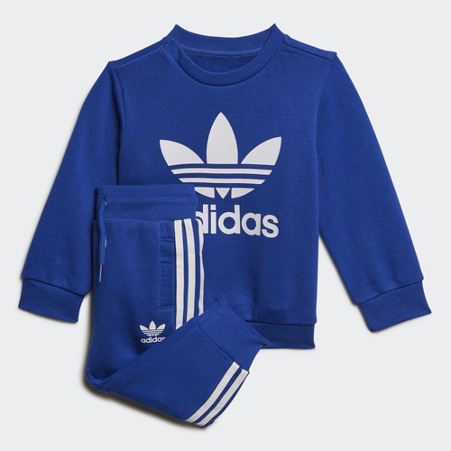 adidas Originals neonato Trefoil girocollo incastonato in blu in varie  taglie! | eBay