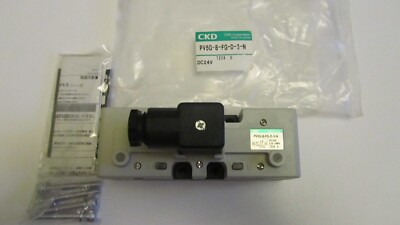 CKD PV5G-8-FG-D-3-N Magnetventil 24VDC PV5G8FGD3N New Old Stock.