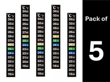 5PCS Liquid Crystal Thermometer Stickers - Accurate Temp Monitoring