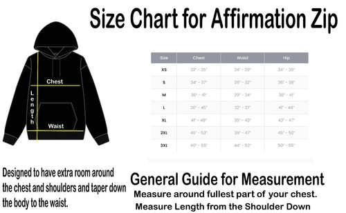 Comfrt Affirmation Zip Hoodie Hunter Green Unisex - Bild 3 von 3