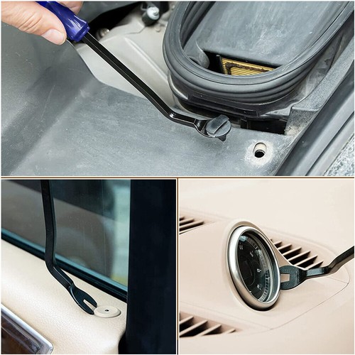 Car Trim Removal Tool Set Hand Tools Pry Bar Panel Door Interior Clip Kit 6PCS - Foto 17 di 20