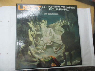 LP 33 T Box 2 LP Liszt Neueste Werke für Klavier Erno Szegedi
