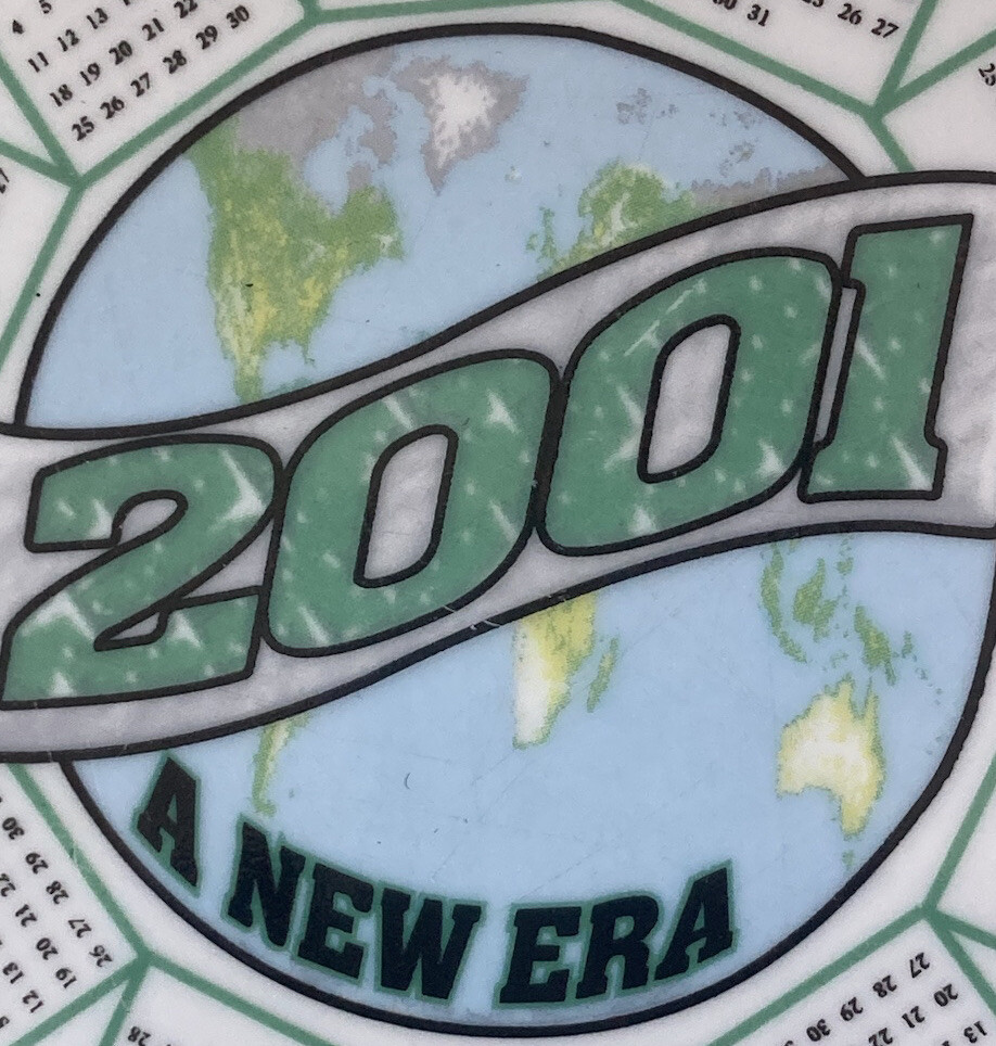 　MILLENNIUM　CALENDAR PLATE 2001 Decorative Plate Year 2000 Millennium Calendar Plate 9.5