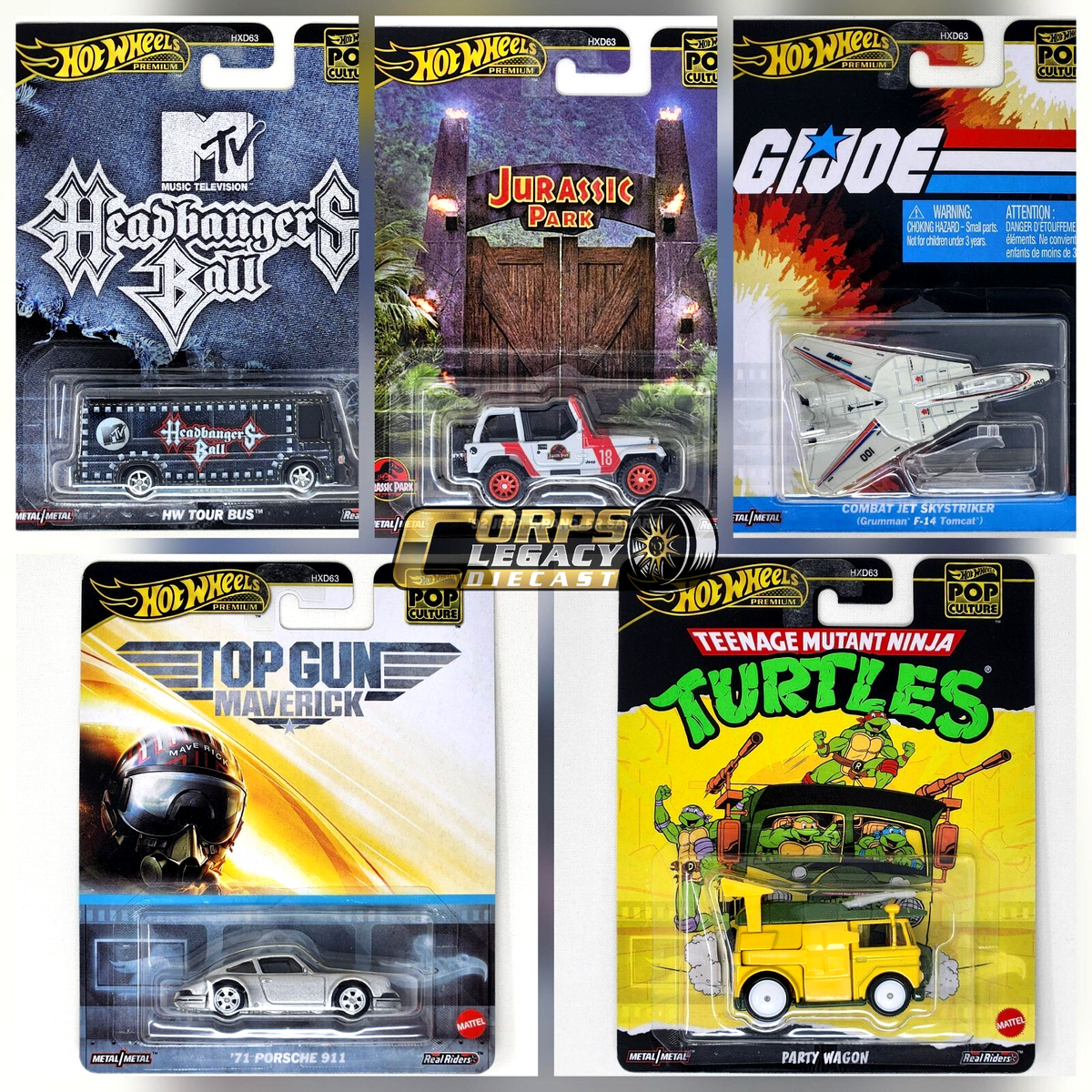 ホットウィール 2025 コレクターズエディション 4台セット Hot Wheels Premium Pop Culture 2025 Mix 4 5 Cars Set | eBay