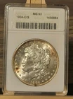 1904-O Morgan Silver Dollar ANACS Soapbox Holder MS 63 - Toned - Old Holder
