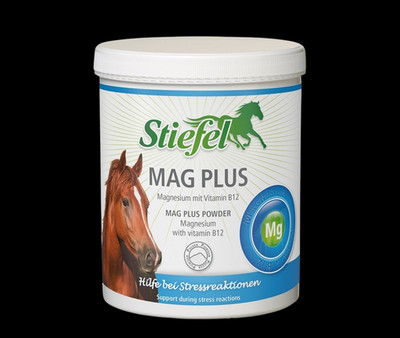 Stiefel Mag Plus PULVER 1 kg Gelassenheit Pferd Magnesium Vitamine Stress