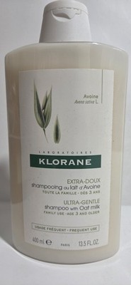 Klorane Ultra-Gentle Shampoo w/Oat Milk for Family Use - Ages 3+ NWOB 13.5 FL OZ