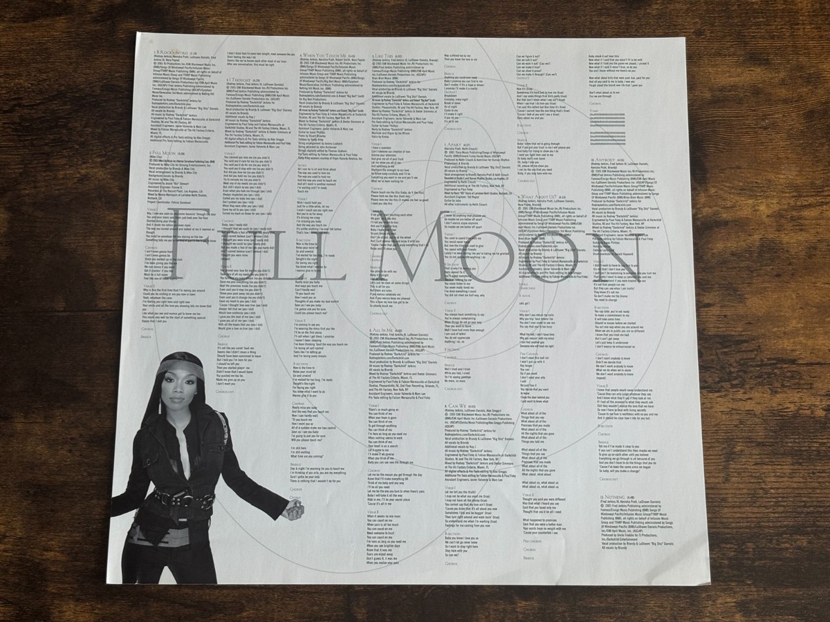 BRANDY Full Moon Vinyl 2 LP US Original Edition Atlantic Record
