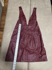 Urban Outfitters faux leather dress size Xs /TP Burgundy Color￼￼