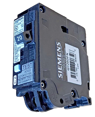 Siemens Q120DFN, 20 Amp 120V Plug-On Neutral AFCI/GFCI Dual Function