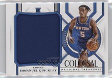 2020 National Treasures Colossal Rookie Materials 37/99 Immanuel Quickley 02ez