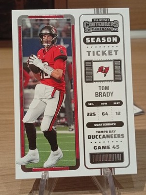 Panini 2022 Contenders Season Ticket Tom Brady Tampa Bay Buccaneers Card #93