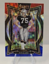 2024 Panini Select Concourse Howie Long #60 Red & Blue Shock Prizm