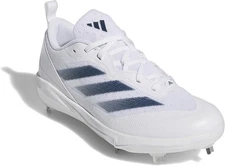 Adidas Adizero Instinct Softball Shoes Metal Cleats White Navy Women 8.5 IH3468