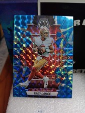 2023 Panini Mosaic - Trey Lance #212 Reactive Blue Mosaic Prizm
