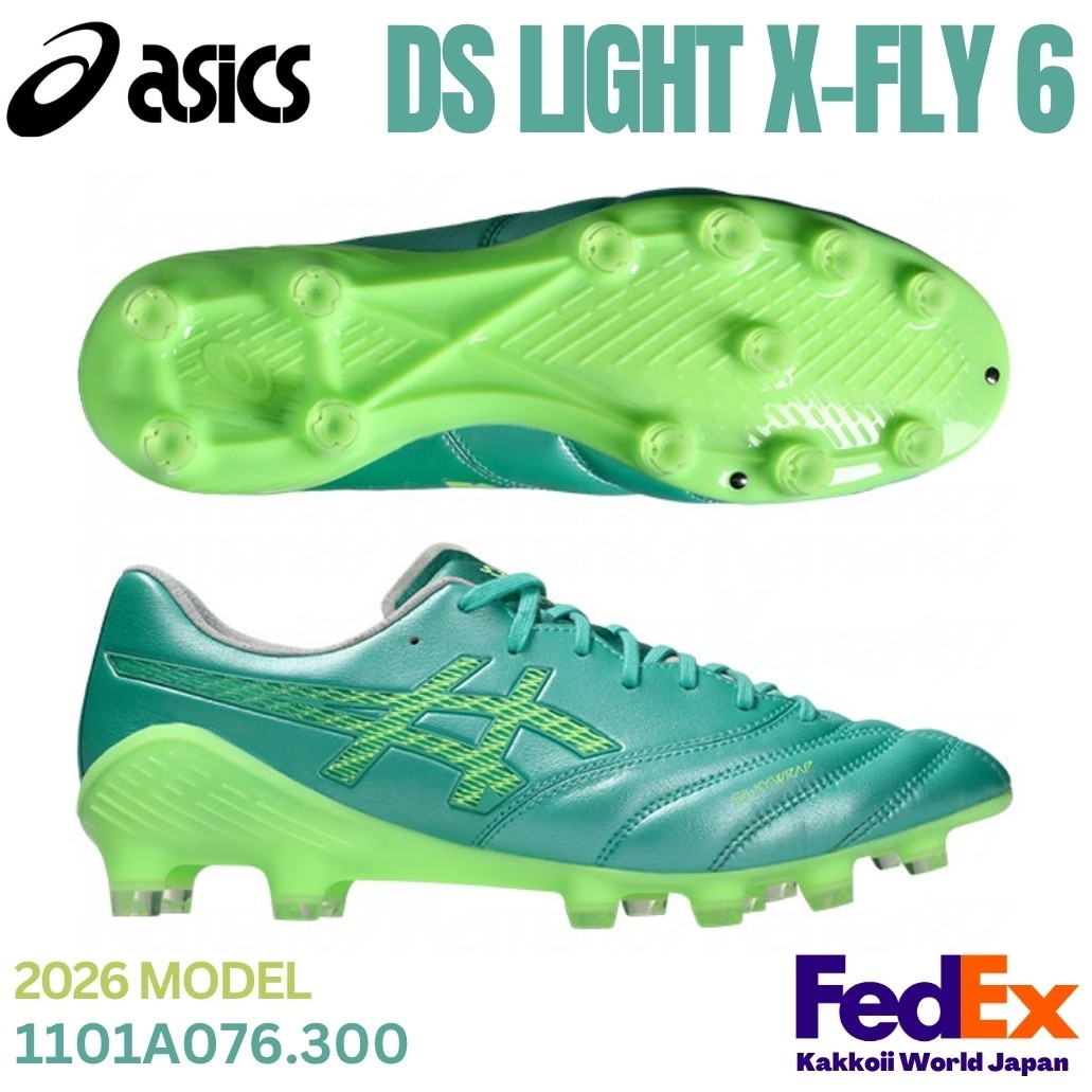 ASICS Soccer Cleats DS LIGHT X-FLY 6 Aurora Green/Illuminate Green