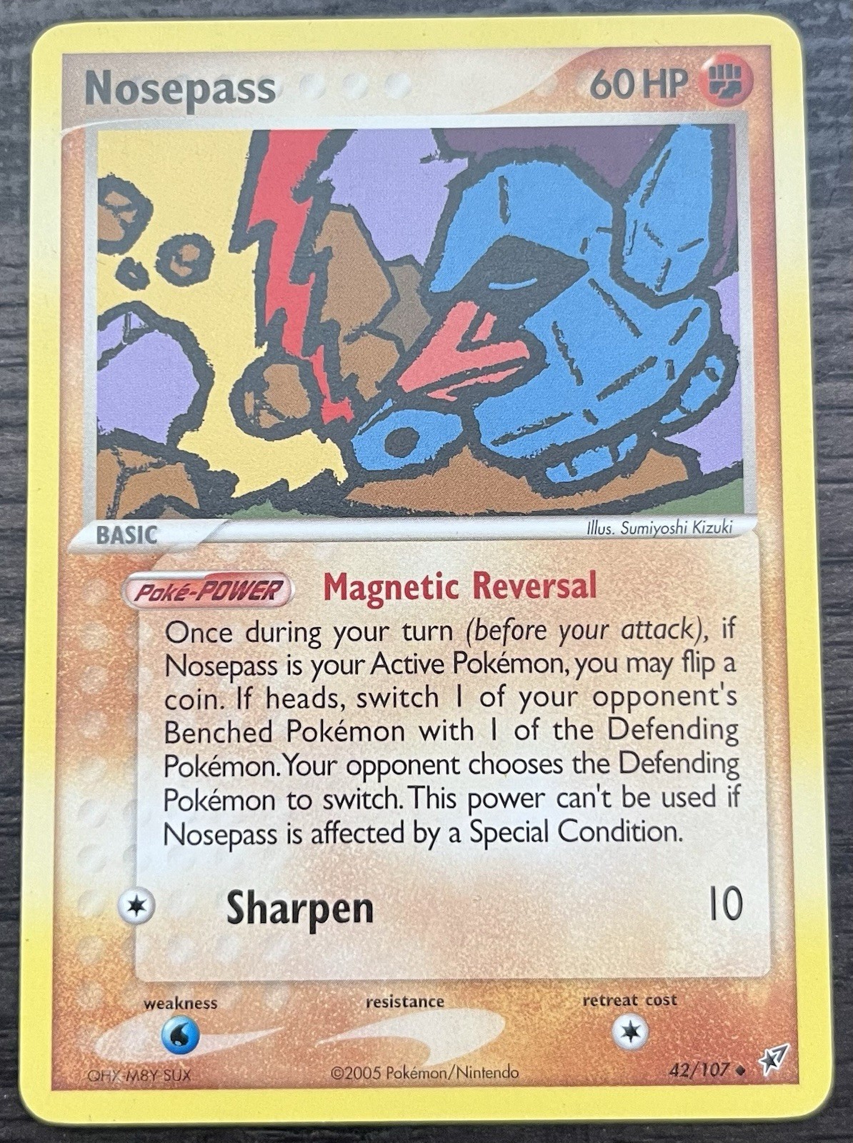 Nosepass 42/107 Pokemon TCG EX Deoxys Uncommon  MINT NM