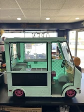 Our Generation GIRL Blue Sweet Stop Ice Cream Truck No Accessories Tiny Crack