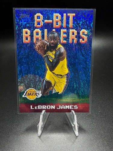 LeBron James [Holo] #8B-19 2025 Topps 8-Bit Ballers card