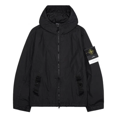 Stone Island Crinkle Nylon Wind Hooded Jacket 152314383 [P] - Photo 1/4