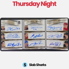 2022 THE CUP MCDAVID/SAKIC/ESPOSITO/GRETZKY NINE WAY SIGNATURE BOOKLET AUTO /9