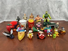 Mixed Lot Of 23 Vintage Assorted Mini Figures Toys 80s And 90s