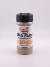 Badia Ground White Pepper 2 oz - Gluten Free | NO MSG | Pimienta Blanca Molida