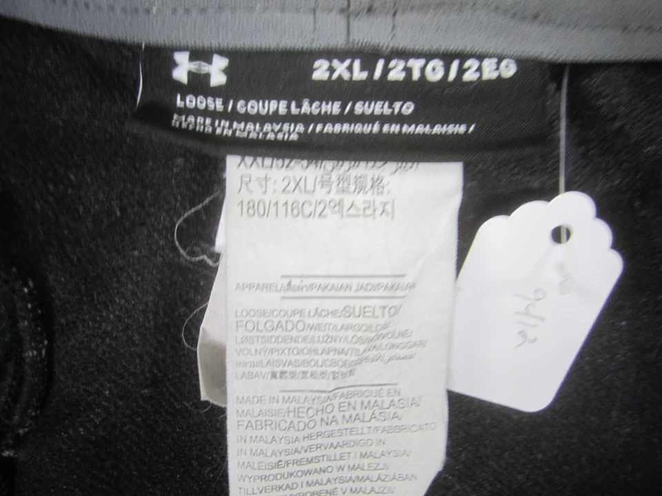 Under Armour Shorts Mens 2XL XXL Gray Stretch Cotton w/Pockets Fish Gear - Image 2 of 4