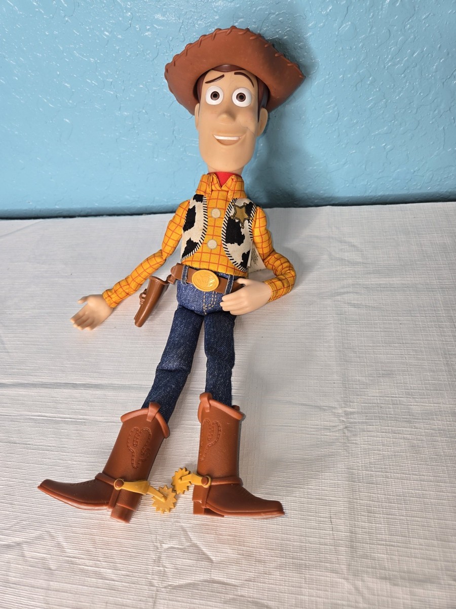 Vintage Disney Pixar Toy Story Woody Thinkway Pull String Doll 15”
