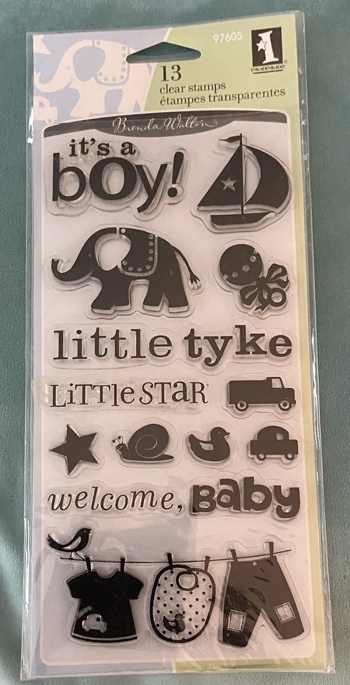 Lote De 3 Nuevos Juegos De Sellos Transparentes Inkadinkado-Insectos, Diversión Flamenca, Bebé Niño- Foto 2 de 4