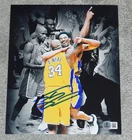 SHAQUILLE O'NEAL Signed LA Lakers w/ Kobe 8x10 Photo + Beckett COA W2819