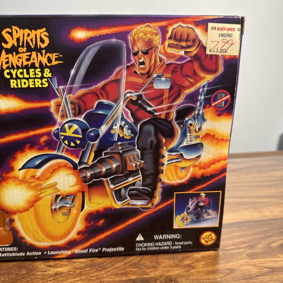 Juego de figuras y ciclos Blaze Ghost Riders Spirits of Vengeance nuevo en caja 1995 Toybiz Foto 4 de 4