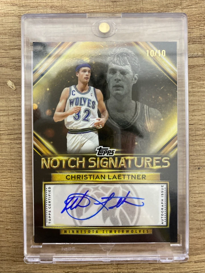 Tarjeta de baloncesto de la NBA autografiada con signo de Christain Laettner de 10/10 Foto 2 de 4