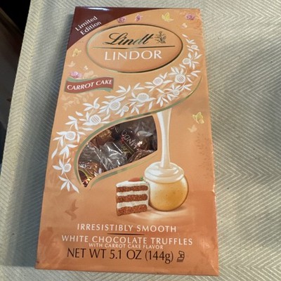 Lindt Lindor 5.1oz CARROT CAKE White Chocolate Truffle Limited Edition BB 8/2026