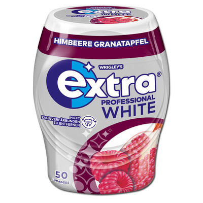 (51,00 /1kg) Wrigleys Extra Professional White Himbeere Granatapfel, 70g Dose