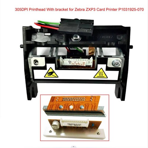 For Zebra ZXP3 Replacement Print Head 300dpi Includes Bracket Assembly - Photo 4/9