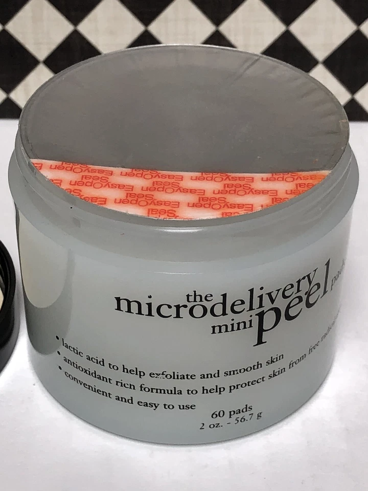 Philosophy The Microdelivery Mini Almohadillas Peeling 60 Almohadillas 2 OZ ~ NUEVO SELLADO Foto 4 de 4