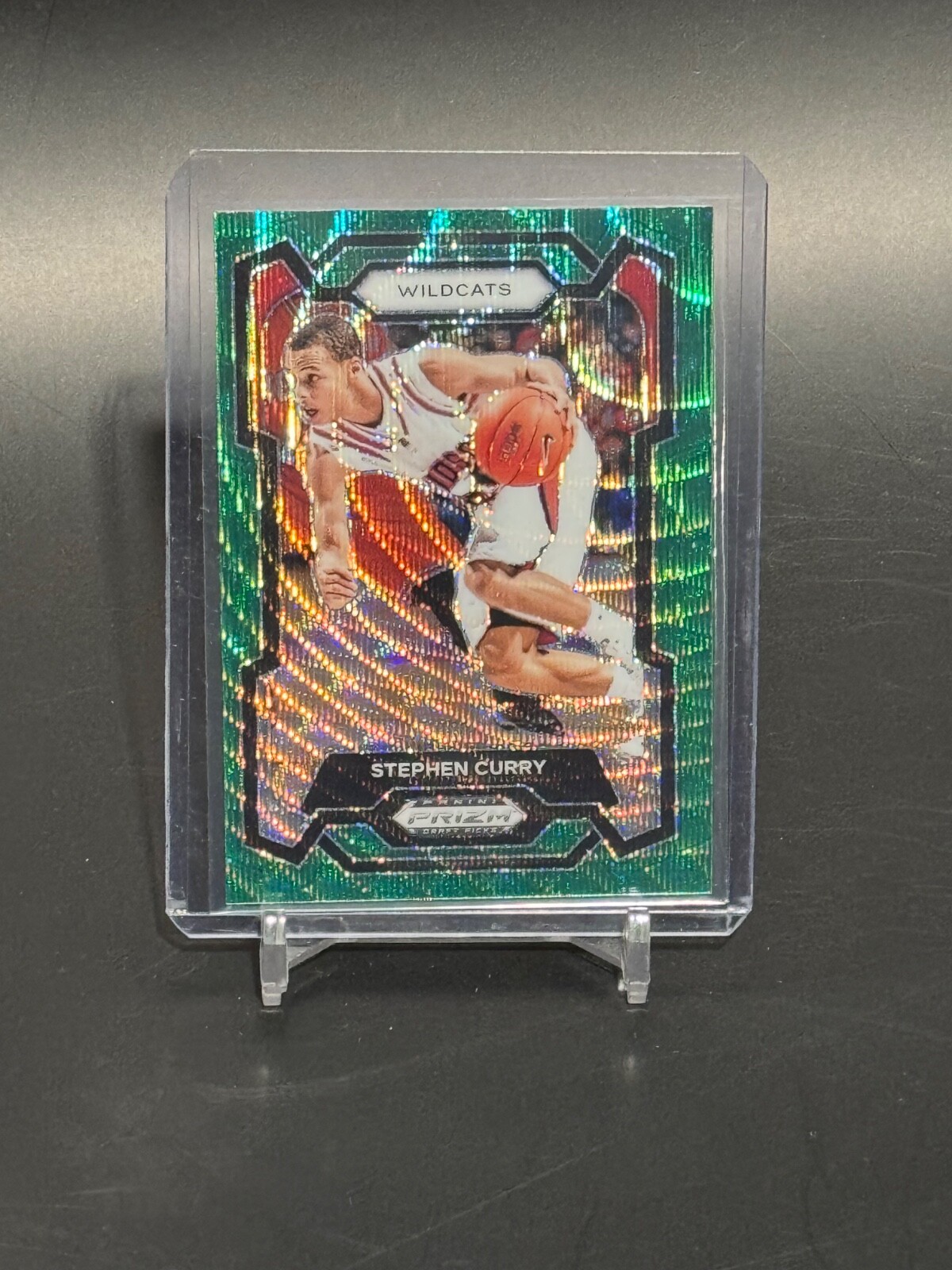 2024 Panini Prizm Draft Picks #77 Stephen Curry Green Wave Prizm