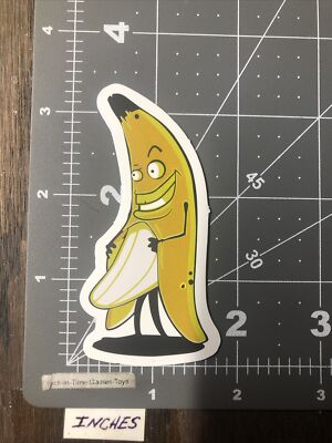 Flashing Banana Adult Humor Skateboard Laptop Guitar Decal Sticker B5E