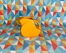 FIESTAWARE MINI DISK PITCHER creamer BUTTERSCOTCH orange NEW FIESTA  5 OZ. disc