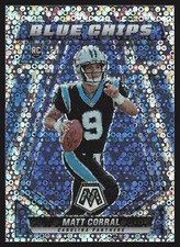 2022 Panini Mosaic #BC-4 Matt Corral Blue Chips No Huddle Silver RC