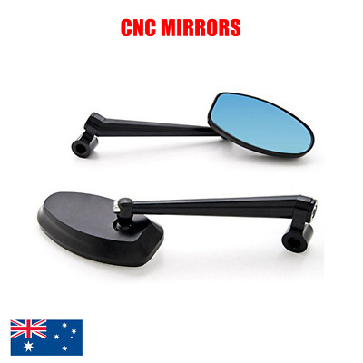 2x Black Dynamic CNC Side View Mirrors Triumph Street Triple 675 R Tiger 2011